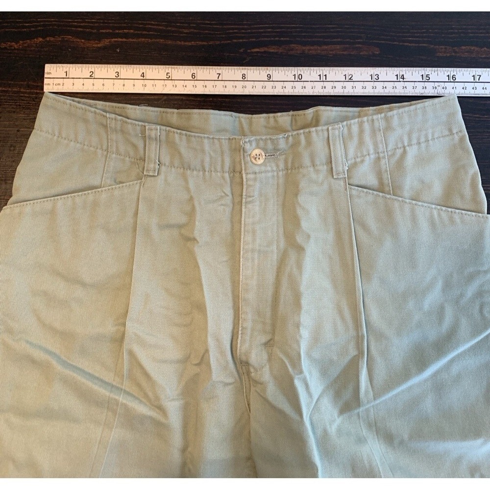 VTG Northern Reflections Vintage Khaki Women's 32x28.5 Sage Pleated RN69778 - Picture 9 of 13